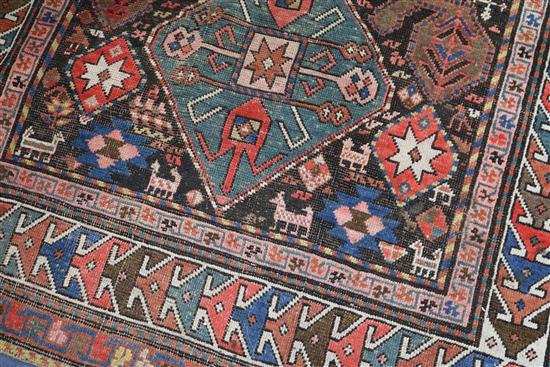 A Caucasian rug and another rug 200 x113cm, 203 x 116cm